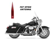 TRUE SPIKE 5" RED FAT SPIKED ANTENNA FOR HARLEY DAVIDSON ROAD KING