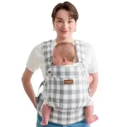 Baby Carrier with Natural Cotton Linen, Built to Last, Ergonomic Design, Lightwe