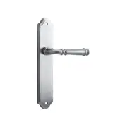 Iver Verona Door Lever Handle on Shouldered Backplate Brushed Chrome