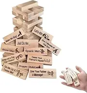 Couple Game Blocks, 48PCS Lust Tower - Game for Adults, Super Naughty Block Tower Game, Couples Games for Adults, Valentine Tumbling Tower Stacking Blocks Game, Super Naughty Block Tower Game
