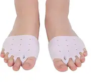 Ball of Foot Cushions, (4PCS) Metatarsal Pads, Toe Separator, Toe Spacers, Breathable & Soft Gel Foot Pads, Forefoot Pads for Mortons Neuroma Callus, Diabetic Feet, Blisters