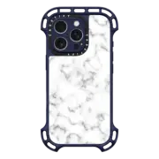 iPhone 16 Pro Ultra Bounce Case MagSafe Compatible Classic White Marble