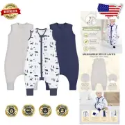 Cozy 0.5 TOG Organic Cotton Sleep Sack for Early Walkers - 3-Pack in Cute Colors