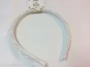 Anita Head Hairband Girls White Braided Cord Beads 2569