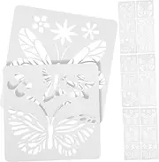 Generic 2 Sets Butterfly Stencils for Painting DIY Drawing Templates for Crafts Reusable Stencils for Wall Art Projects Creative Graffiti and More