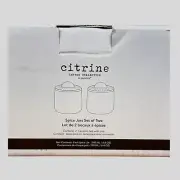 Citrine Canyon Collection Spice Jars Set of 2 6.4 oz NIB Contemporary
