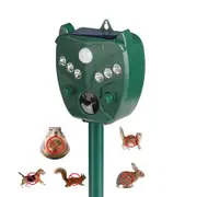 Solar Animal Repellent Ultrasonic, 1 Pack Cat Repellent Outdoor Deer Repellent Devices with Motion Sensor Animal Repeller