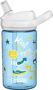 CamelBak Eddy+ Kids BPA-Free Water Bottle with Straw, 14oz Doodle Sport