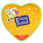 Spongebob Squarepants Krabby Patty Gummies in Plush Heart Shaped Container