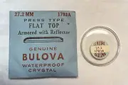 Vintage NOS 27.2mm Genuine Bulova 1703A Armored White Men’s Watch Crystal