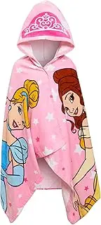 Disney Kids Princess Hooded Towel 100% Cotton Girls Poncho Large Childrens Bathtowel Beach Pool Warm Wrap Swimming Changing Cover Up