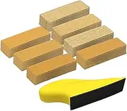 Pander Hand with Refill Sheets - 80pcs Waterproof Paper Hand Sanding Paper | Compact Detailed Sanding Block, Wood Furniture, Wood Finishing Projects, Polished
