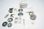 New Yale Deadlock D132 626 Grade 1, 2-3/4 Backset, 2-1/4 x 1" Face Satin Chrome