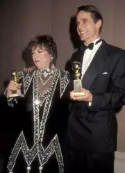 Actress Kathy Bates actor Jeremy Irons at the 48th Golden Glob- 1991 Old Photo 3