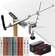 RUIXIN PRO RX-008 Professional Knife Sharpener w/ 10 Whetstones 360° Rotation