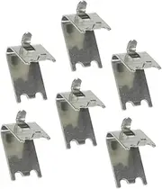 STOBAZA 6pcs Fridge Shelf Clips Cooler Shelf Brace Hooks Refrigerator Support Clip Easy to Install