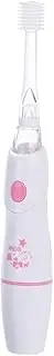Kid's Electric Toothbrush, Replaceable Brush Head with LED Light, 360+ Soft Clean Ultrasonic Toothbrush, IPX7 Waterproof, For 3 Years and Up (Pink)