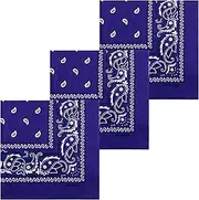 [siucrde] Cotton Bandanas Face Mask Square Scarf Headwear Headbands for Men & Women