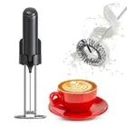 Handheld Milk Frother Wand Rechargeable with Stand/Electric Whisk Coffee Frot...
