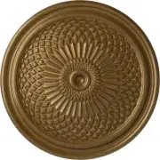 Ekena Millwork Ceiling Medallion 22"X1-3/4" Paintable Trinity Urethane Pale Gold