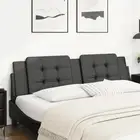 Black Faux Leather Headboard Cushion 180cm Modern Bedroom Decor Comfort