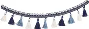 Angoily Curtain Lace Fringe Decoration Curtain Weights Sofa Tassel Trims Sewing DIY Decorations Tassel Sewing Accessory Polyester Blue