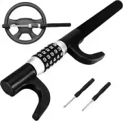 Tevlaphee Combination Steering Wheel Lock Password Code Steering Lock Car Steeri