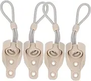 SEWACC 4Set Wind Resistant Spring Locking Cord for Outdoor Roller Blinds Versatile Bungee Kit with Base Cap for Securing Shades Furniture Gear Easy Installation