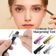 Eyebrow Pen Sharpening Tool Aluminum Alloy Eyebrow Pencil Sharper Kits 4Pcs/set