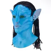 Movie Avatar 2 Cosplay Mask Latex Avatar The Way of Water Alien Costume Party