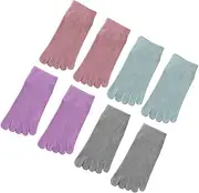 Baluue Low Cut Toe Socks for Women 4 Pairs Comfortable Separate Toes Socks Breathable