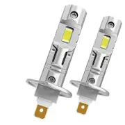 H1 LED Projector Bulbs Mini Size 24000LM 6500K Cool White Pack of 2