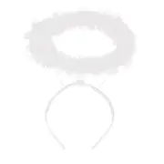 Angel Halo - White Feather Fluffy Headband Accessories for Angel Costumes for Adults and Kids