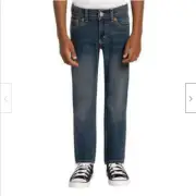 Levis 511 Slim Pant Denim Light Blue Wash w/Yellow Stitching Boys SIZE:5 REG NWT