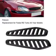 Car Hood Vent Scoop 2PCS Engine Bonnet Vent Glossy Universal For Automobiles