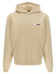 [Jacquemus] Jacquemus-Le Hoodie Gros Grains Felpe Beige-Uomo S