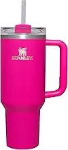 Stanley Quencher H2.0 Tumbler with Handle and Straw 40 oz | Flowstate 3-Position Lid | Cup Holder Compatible for Travel | Insulated Stainless Steel Cup | BPA-Free | Camelia