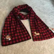 New Paul frank flannel scarf, buffalo plaid