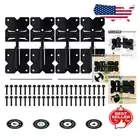 4-Pack Adjustable Self Closing Gate Hinges for Fence/Gate Safety - Black Finish