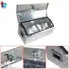 Aluminum Diamond Plate Tool Box 30 In for Camper Garage Pickup Trailer Storage
