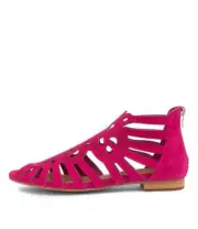 New Django & Juliette Palermo Fuchsia Suede Womens Shoes Casual