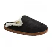 Dluxe By Dearfoams Womens Maci Felted Scuff Slippers 86802659 Black L
