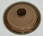 Vintage Pyrex Vision Ware Amber Replacement Lid 6" 500 ml
