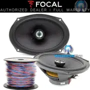 pkg FOCAL OEM 690CA1 SG 6x9" 150W RMS COAXIAL CAR SPEAKERS + TRUE 16 GAUGE 50 FT