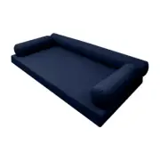 |SLIPCOVER ONLY|S6 Daybed Mattress Bolster Pillow Covers Knife Edge Full AD101