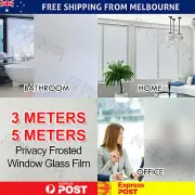 90cm*3m/5m Clear Frosted Home Window Glass Removable Privacy Film AU
