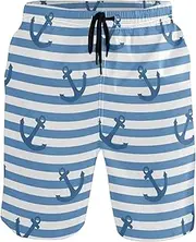 [MFTJYO] Men's Leopard Purple Print Pattern Swim Trunks Novelty Beach Shorts Quick Dry Swimming Board Trunk