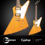 Epiphone 1958 Korina Explorer White Pickguard (Aged Natural) inc Hard Case