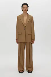 Balsam Wool Blazer in Camel - CAMILLA AND MARC® C&M