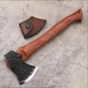 Wooden Handle Short Axe Best Hatchet For Bushcraft Camping Small Tomahawk Forest